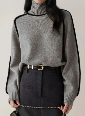 Claire - Pull Chic à Col Roulé