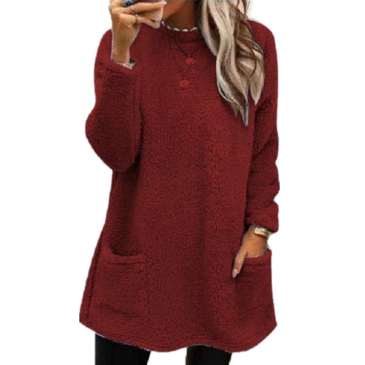Lucy - Pull Long à Manches Longues en Fleece