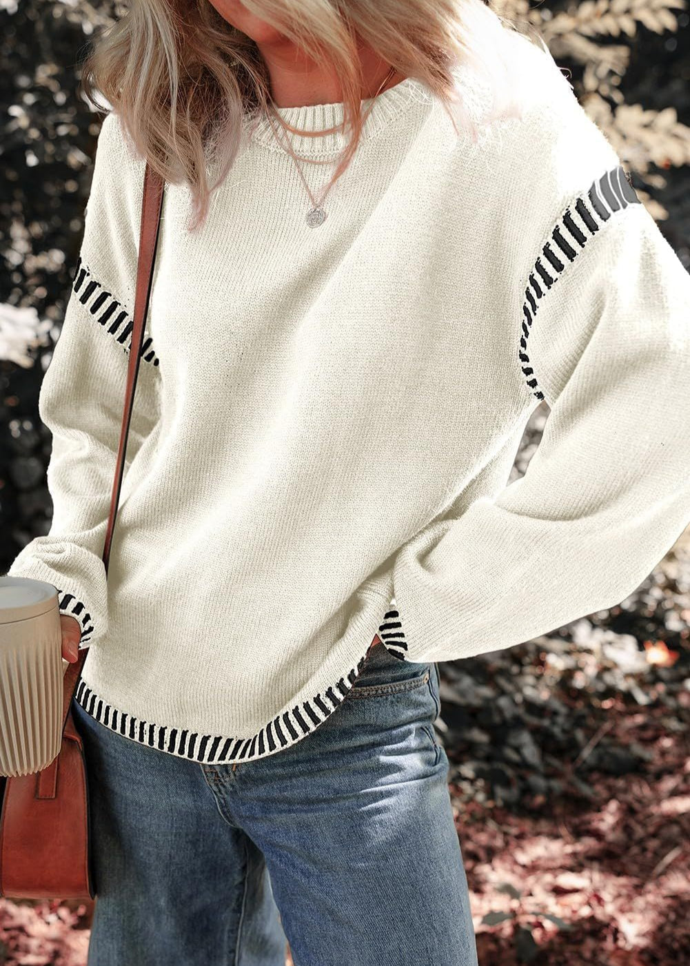 Marisa - Pull Chic Contrasté