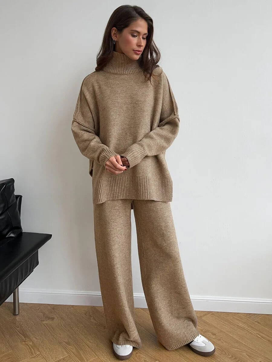 Stella - Ensemble de Pantalons Tricotés Amples et Confortables