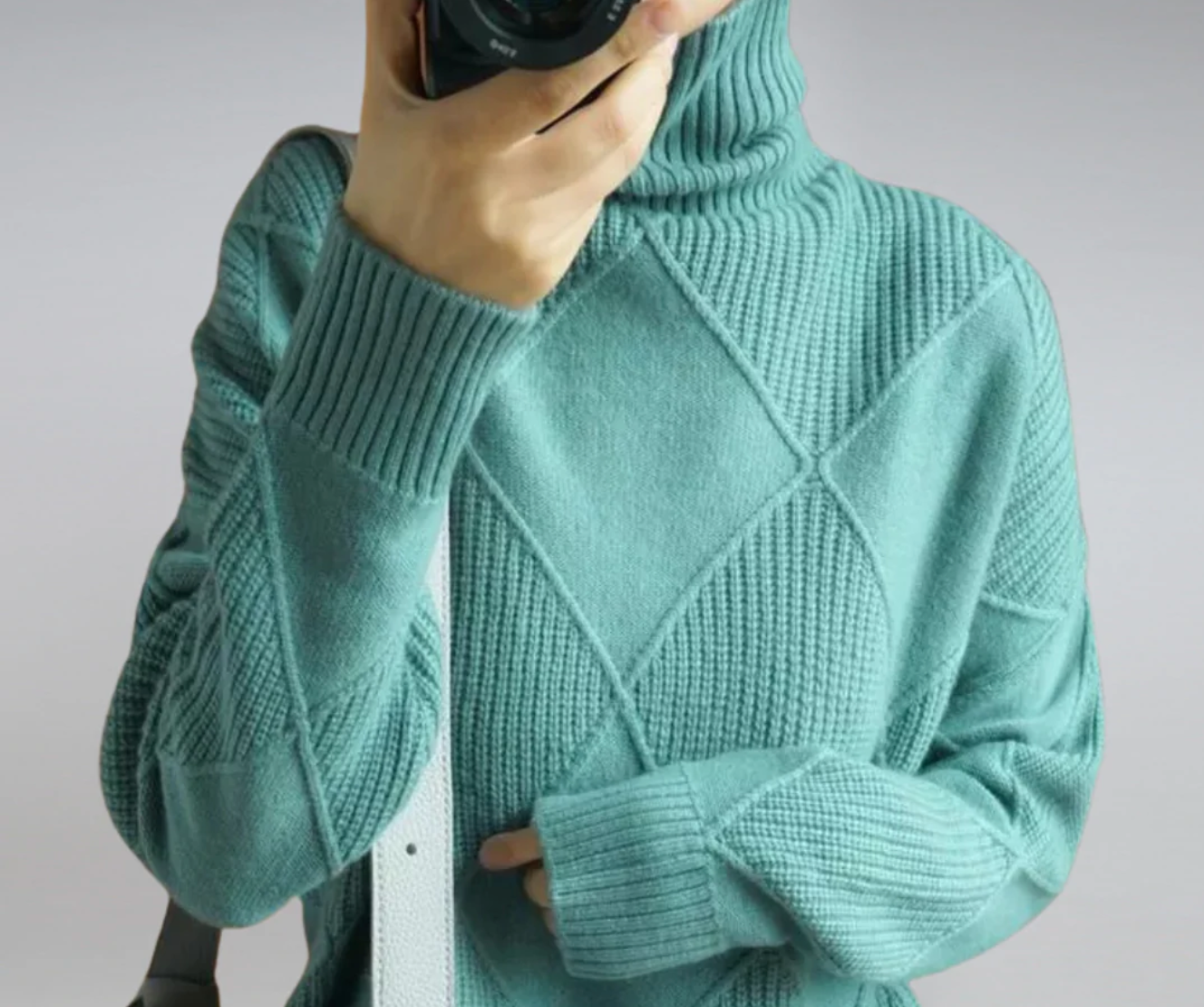 Bella - Pull Douillet à Col Roulé