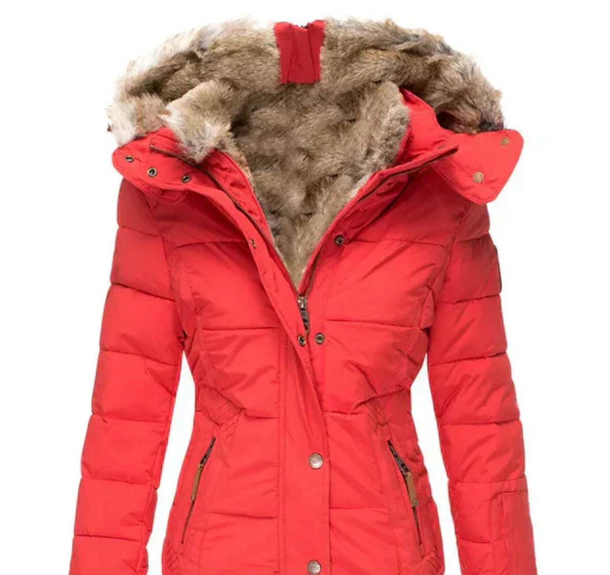 Bella – Manteau d’hiver confortable avec doublure en fourrure
