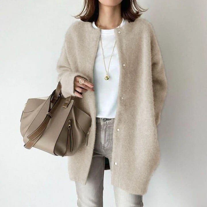 Vanna™ | VESTE EN MAILLE LUXUEUSE AVEC BOUTONS