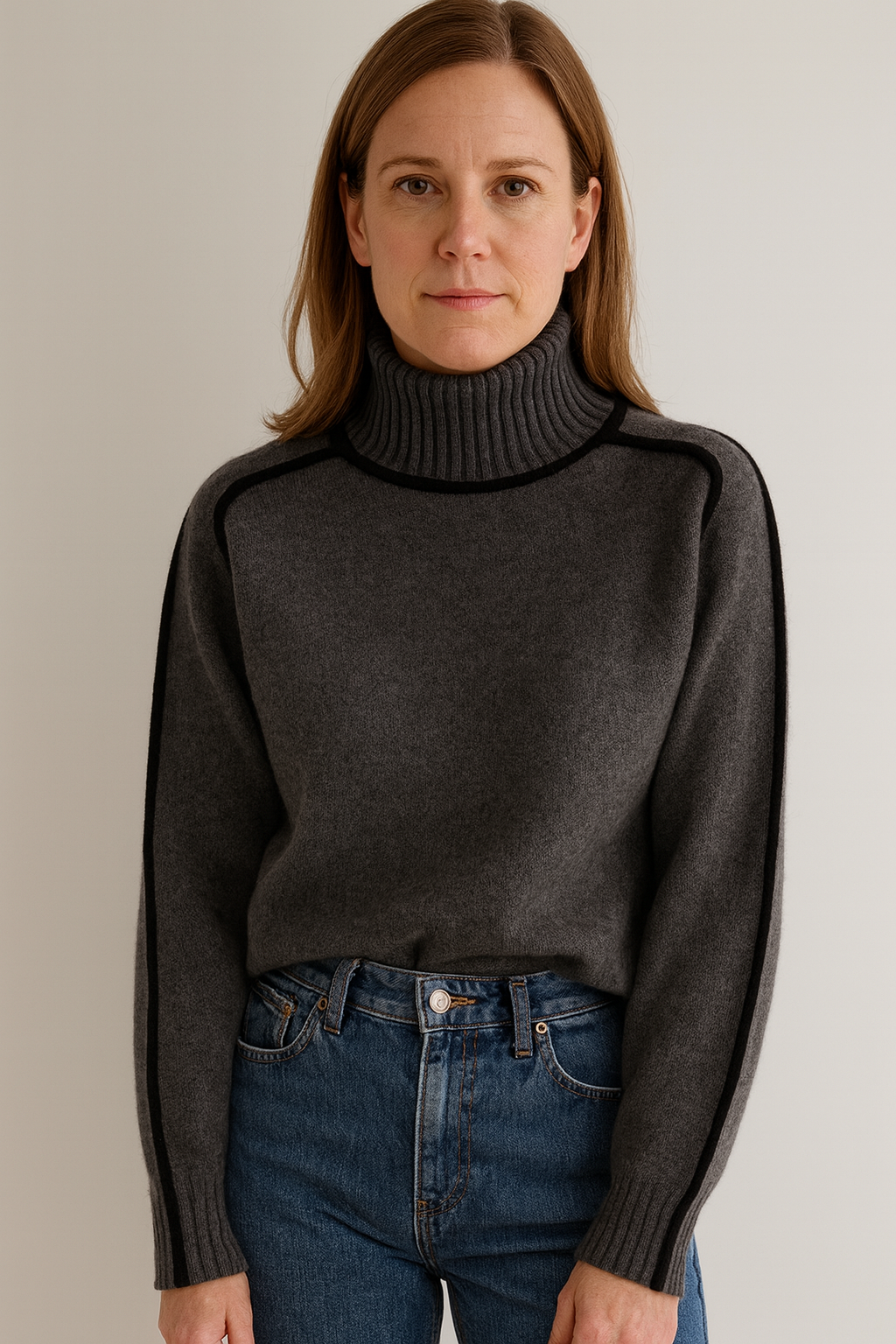 Claire - Pull Chic à Col Roulé