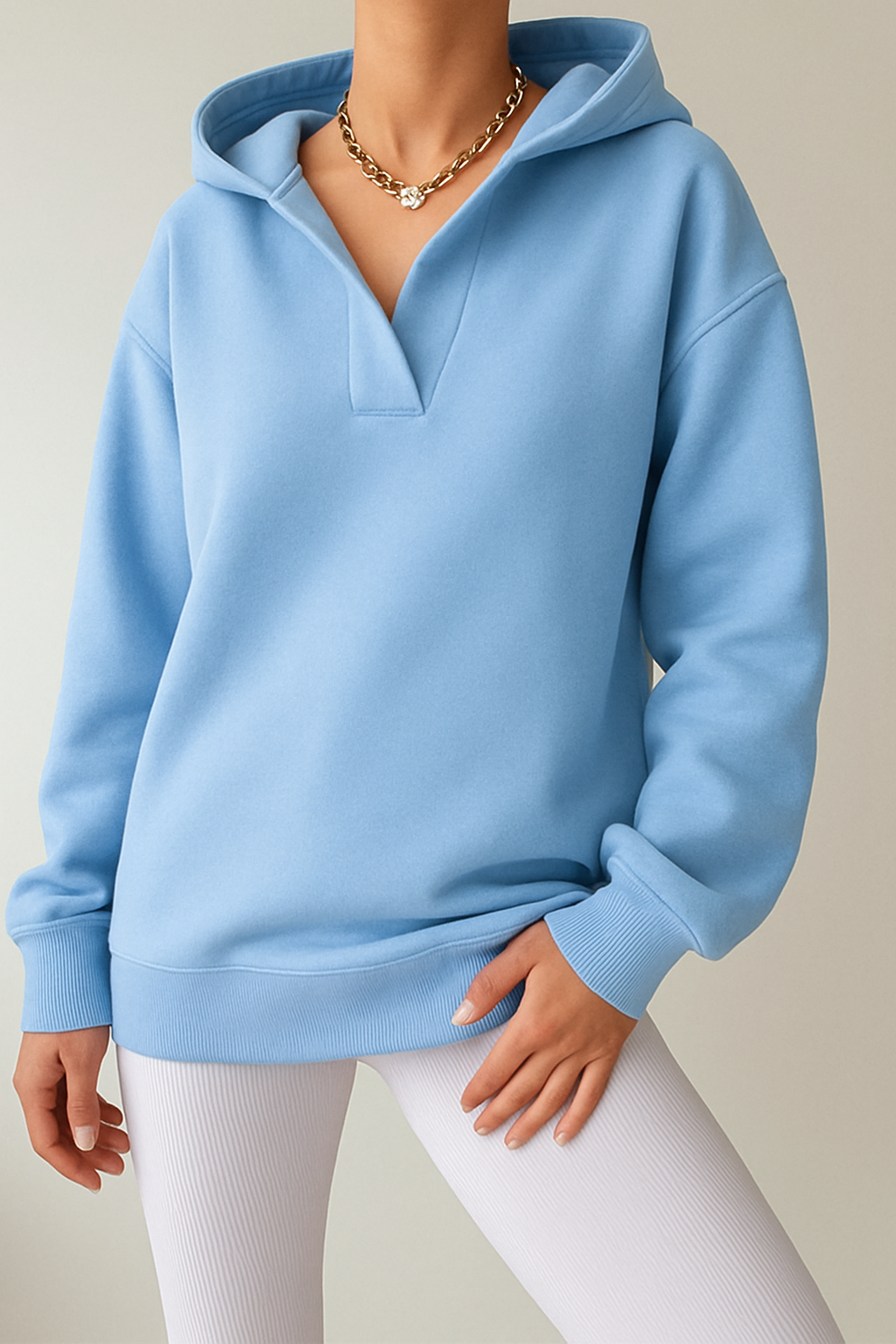 Chantalle | Hoodie Oversize Femme Col V