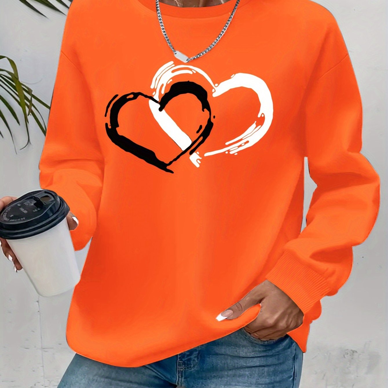 Sharyn - Pull Chic en Forme de Cœur