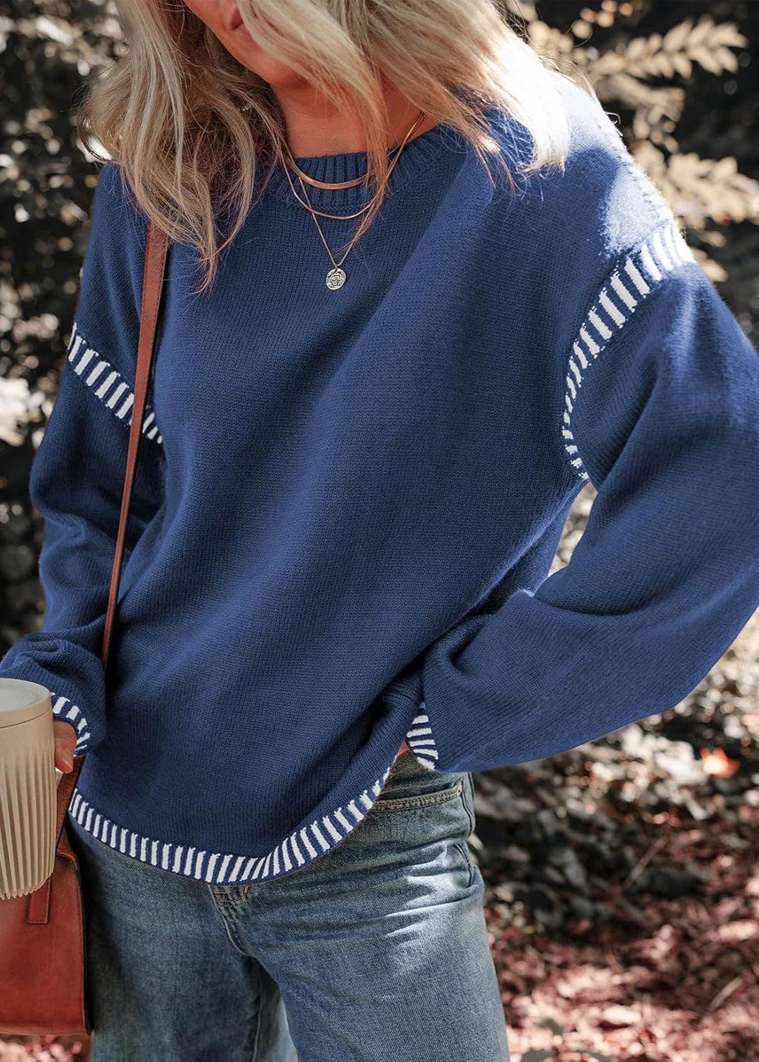 Marisa - Pull Chic Contrasté