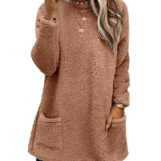 Lucy - Pull Long à Manches Longues en Fleece