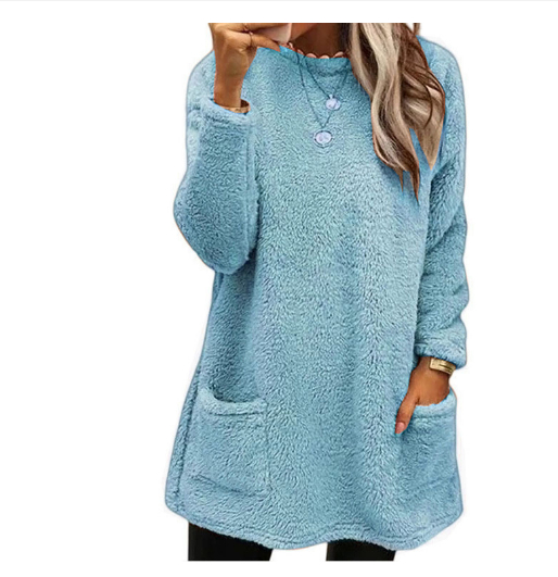 Lucy - Pull Long à Manches Longues en Fleece