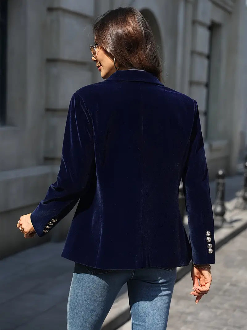 JULISSA | BLAZER EN VELOURS ÉLÉGANT