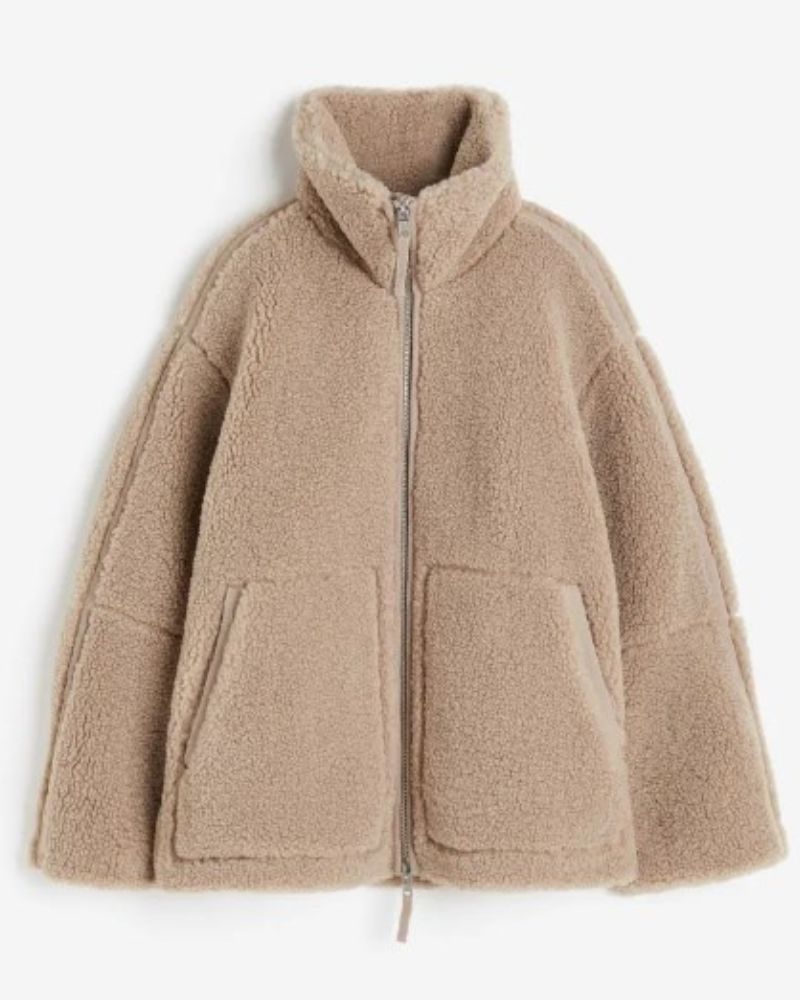 Aurore | Veste Puffer en Teddy Douillet