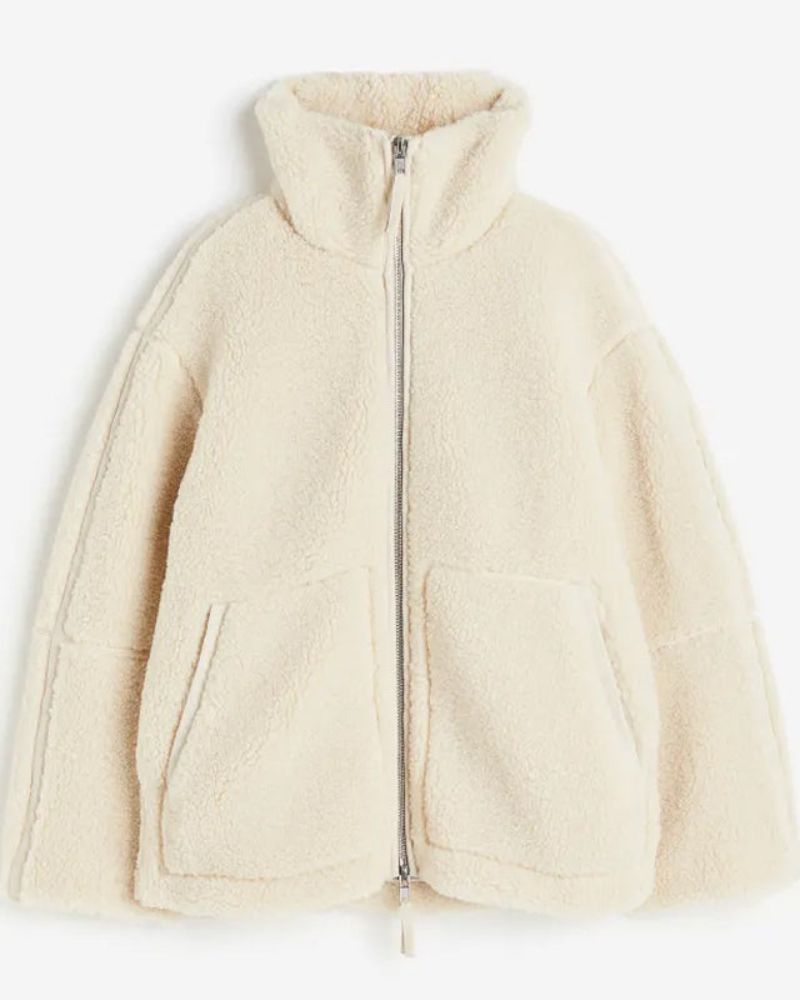 Aurore | Veste Puffer en Teddy Douillet