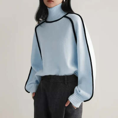 Claire - Pull Chic à Col Roulé