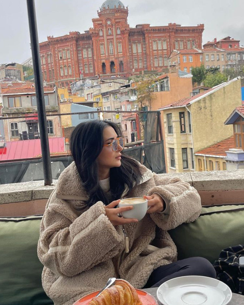 Aurore | Veste Puffer en Teddy Douillet