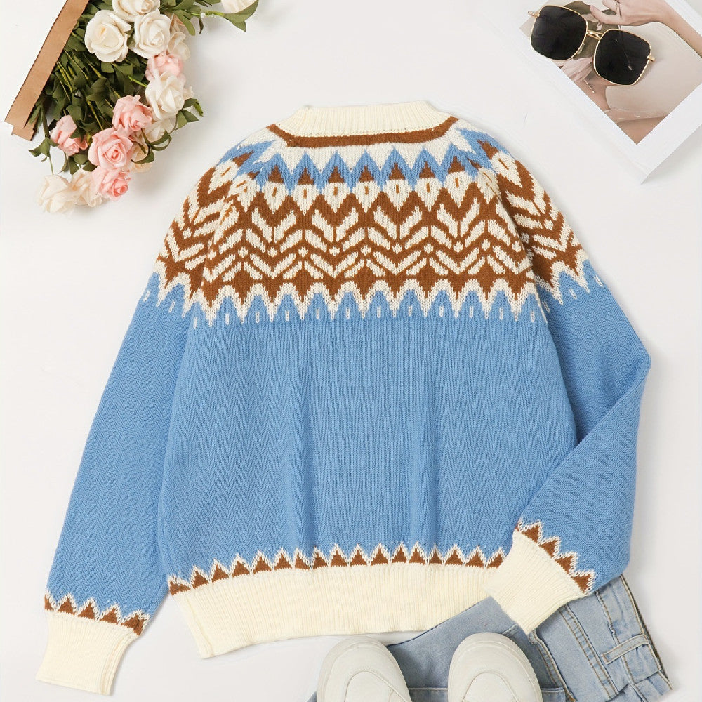 Victoria – Pull à motif nordique