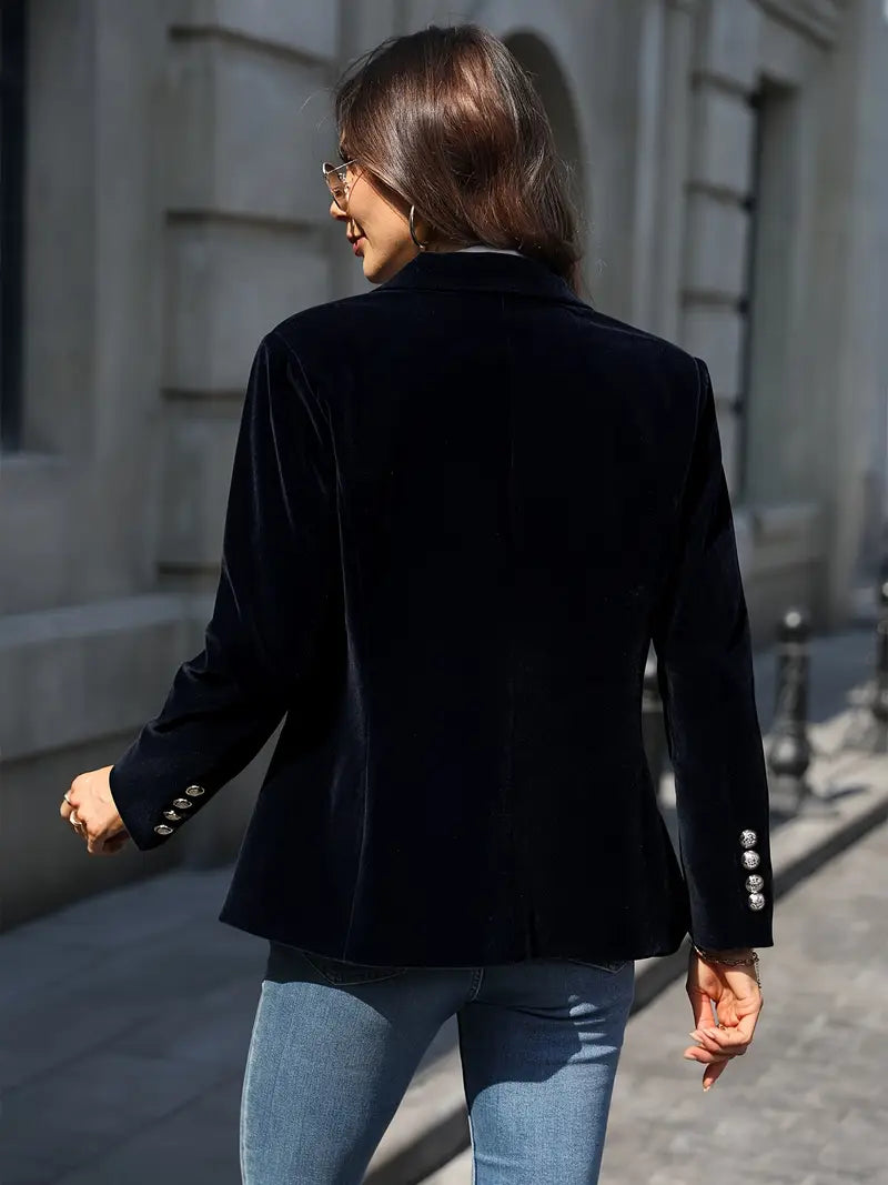 JULISSA | BLAZER EN VELOURS ÉLÉGANT