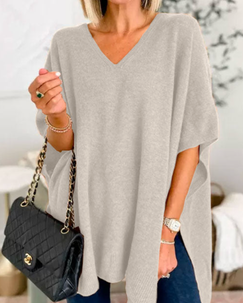 Erica - Pull Poncho Svelte à Col V
