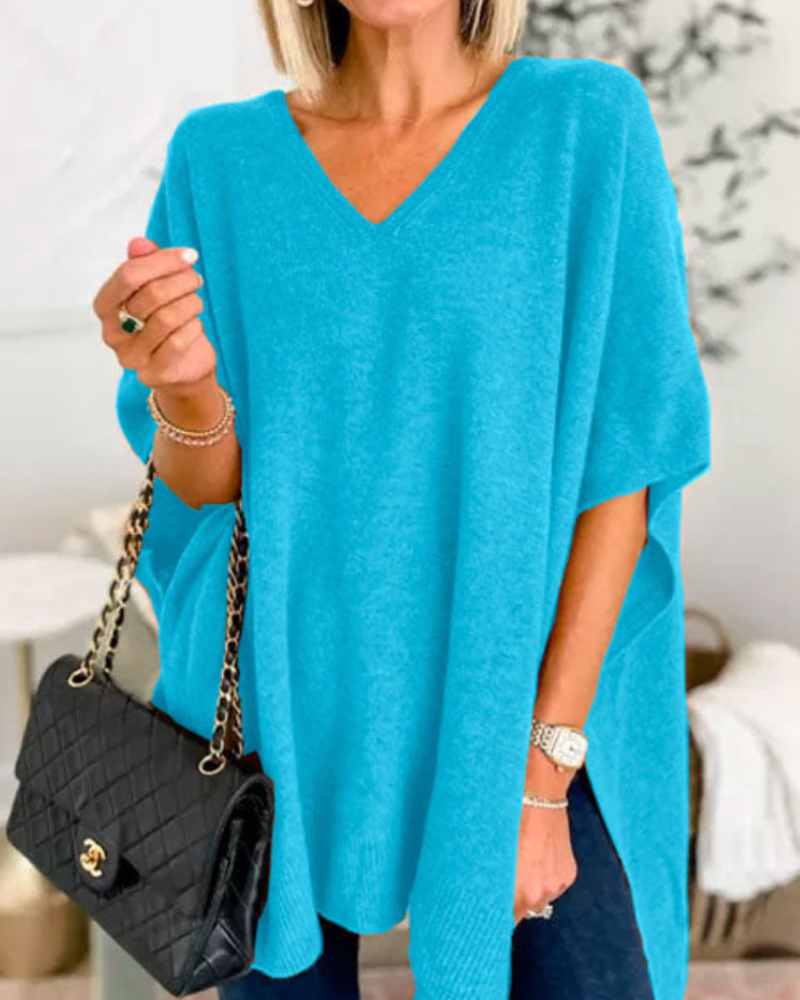 Erica - Pull Poncho Svelte à Col V
