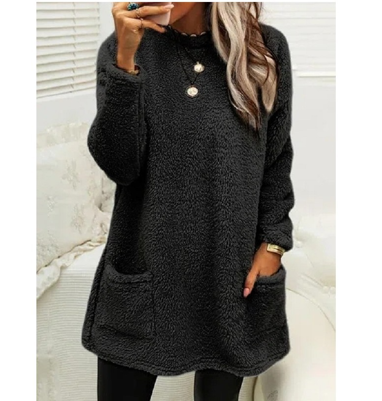 Lucy - Pull Long à Manches Longues en Fleece