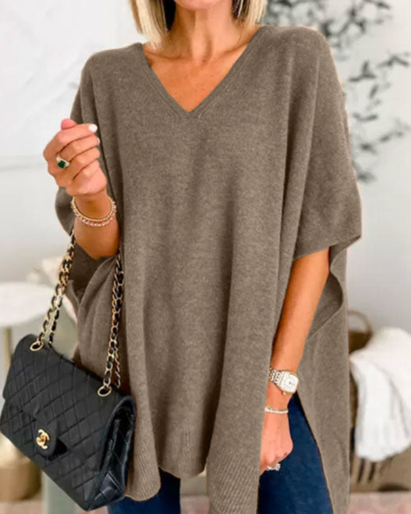 Erica - Pull Poncho Svelte à Col V