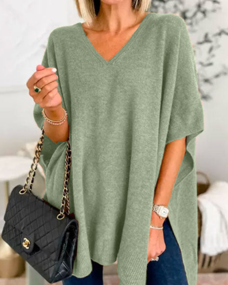 Erica - Pull Poncho Svelte à Col V