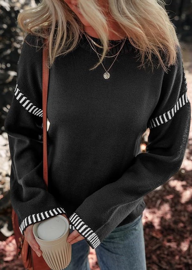 Marisa - Pull Chic Contrasté