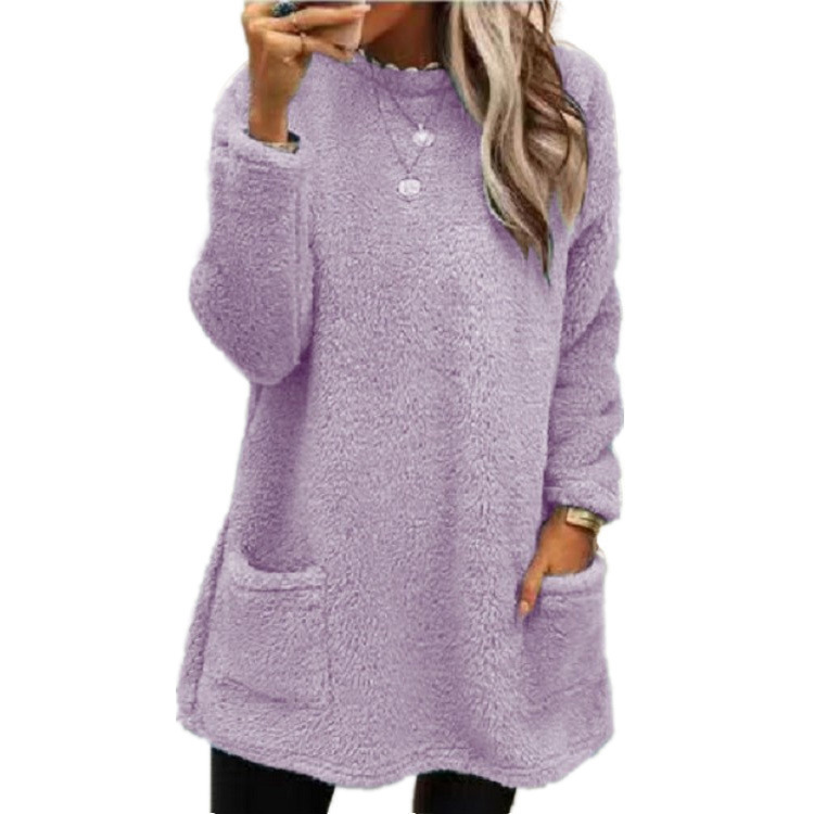 Lucy - Pull Long à Manches Longues en Fleece