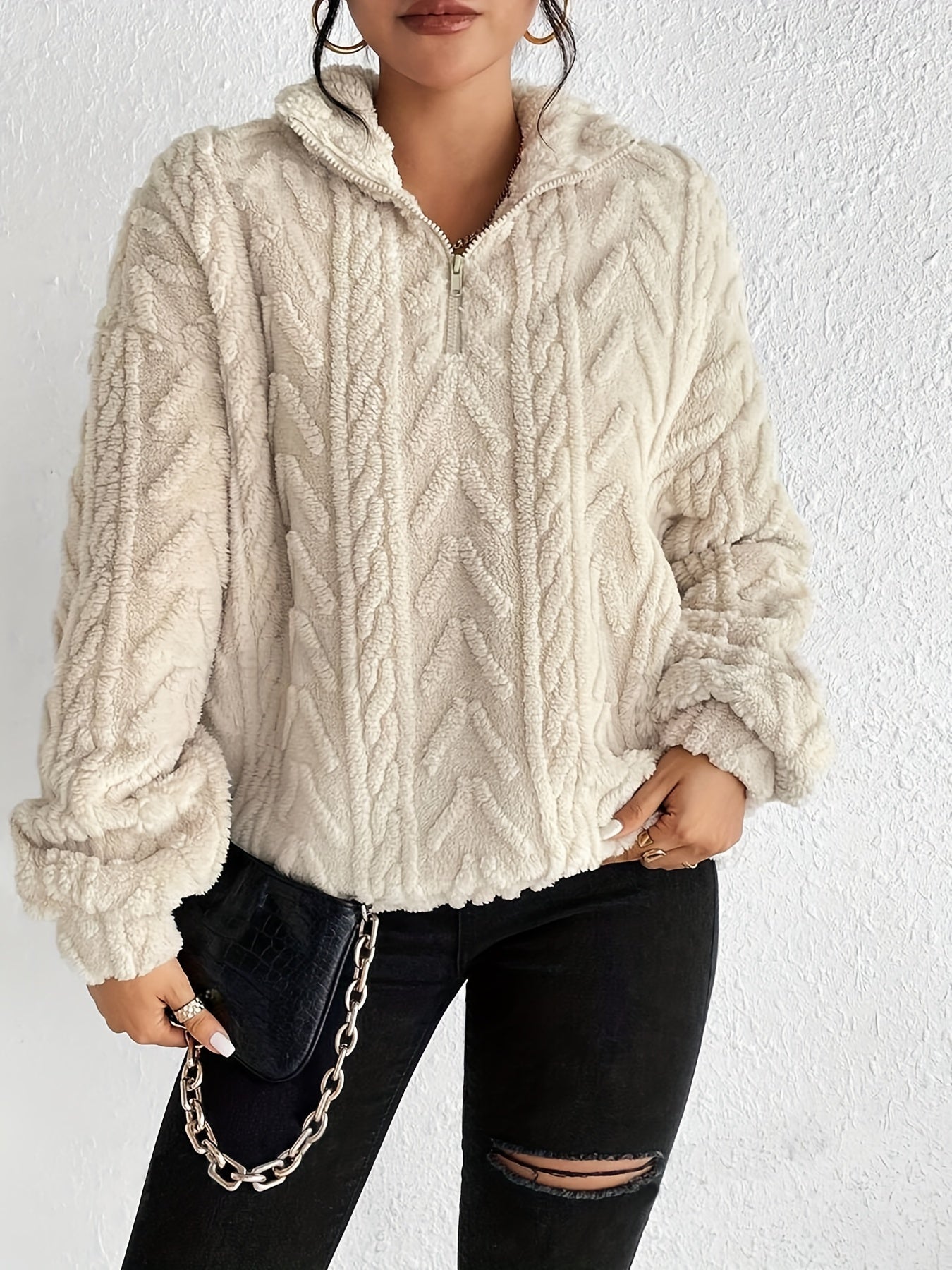 Aila - Hoodie Zippé Fluffy