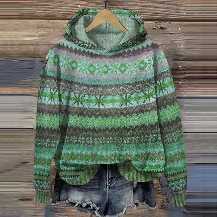 Veyra | Hoodie Rétro à Motifs