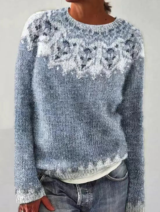 Soley - Pull Multicolore à Col Rond