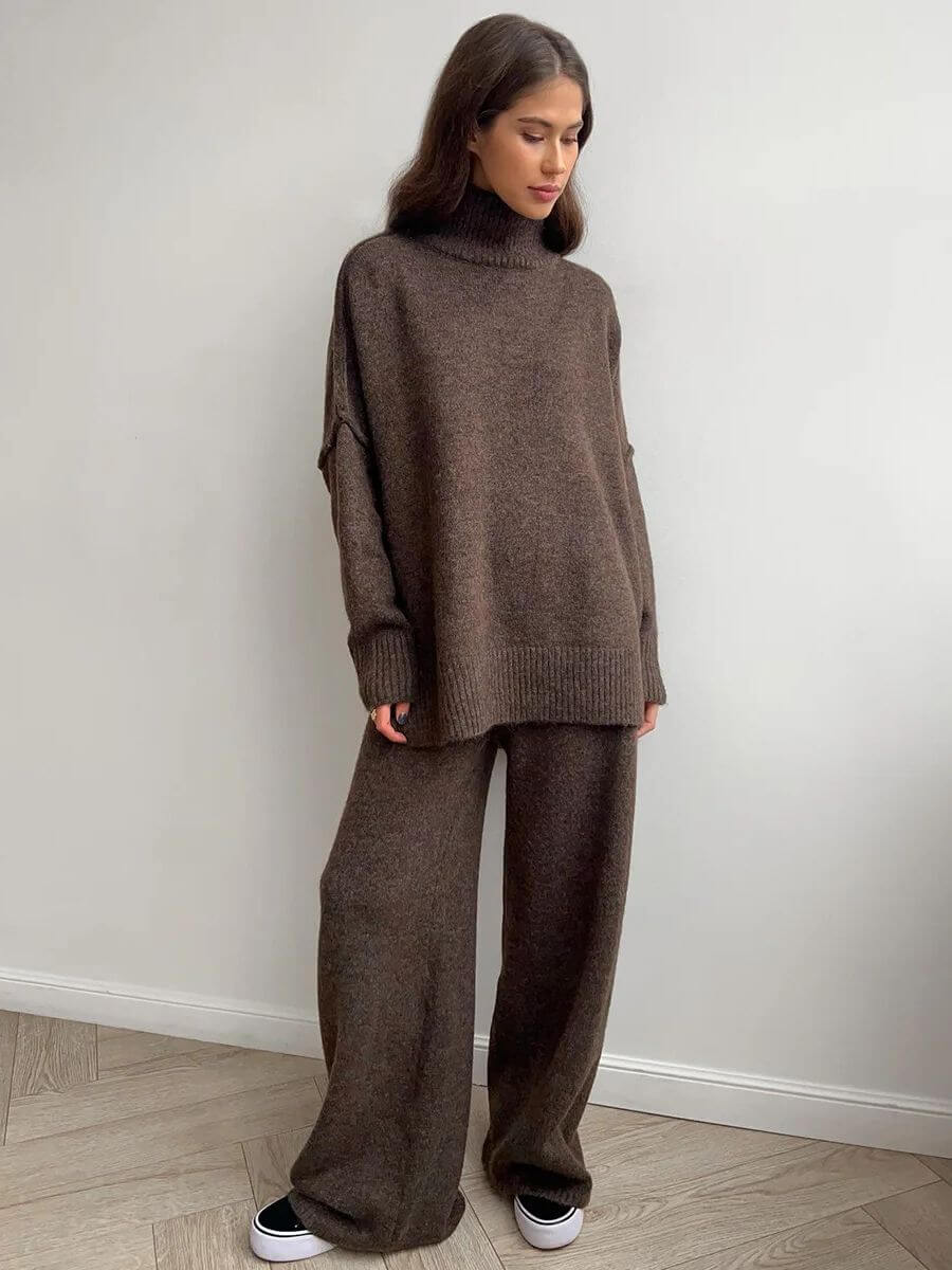 Stella - Ensemble de Pantalons Tricotés Amples et Confortables