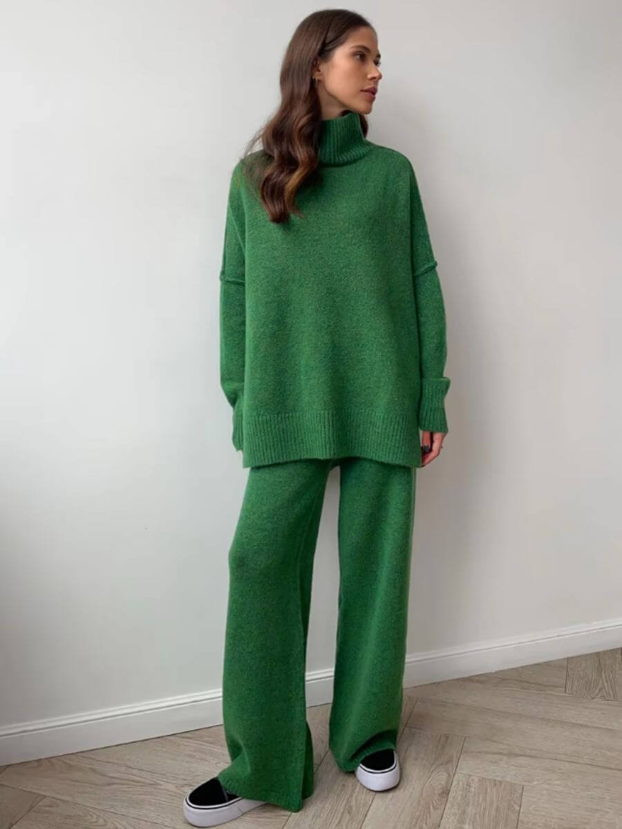 Stella - Ensemble de Pantalons Tricotés Amples et Confortables
