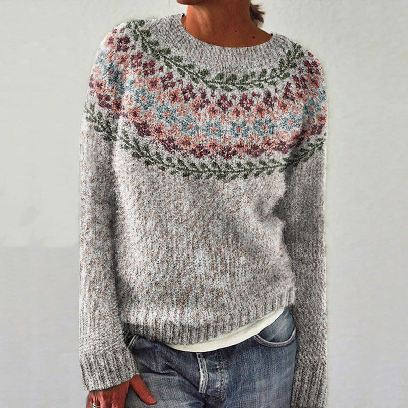Soley - Pull Multicolore à Col Rond