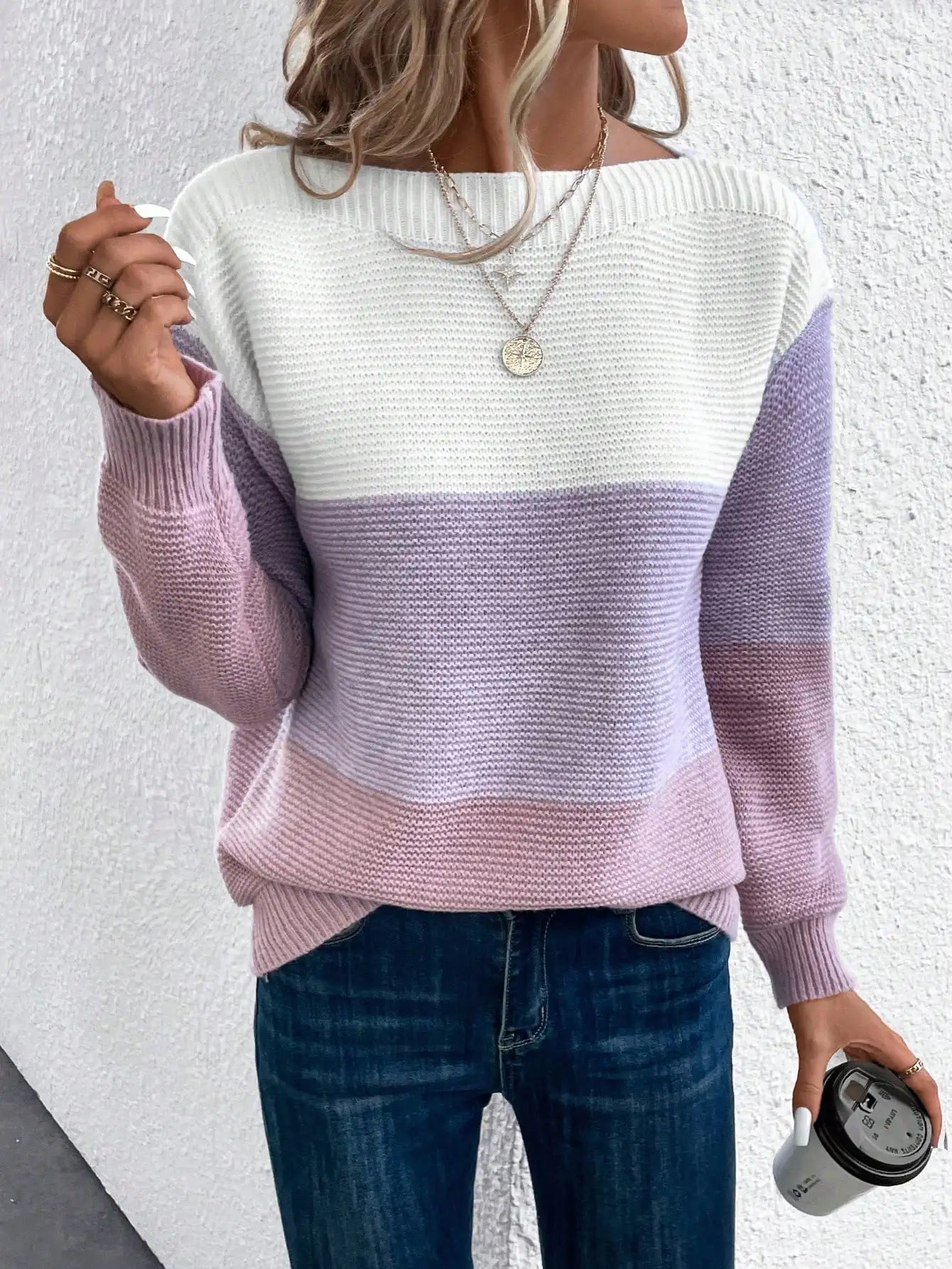 Daphne - Pull en Tricot Ombre