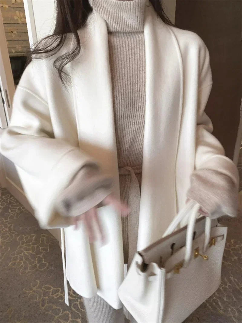Serenya – Manteau en laine et cachemire fait main