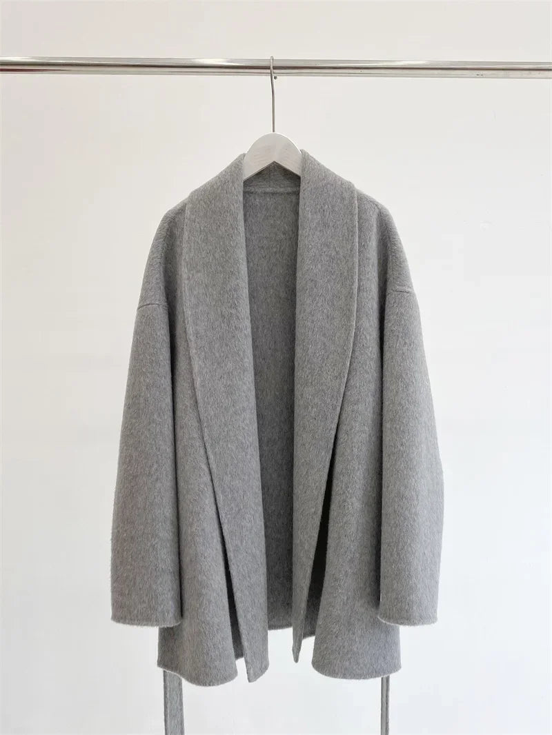 Serenya – Manteau en laine et cachemire fait main