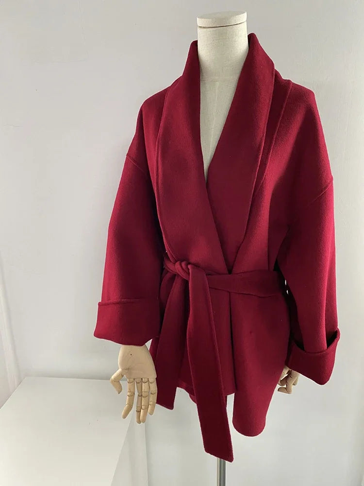 Serenya – Manteau en laine et cachemire fait main