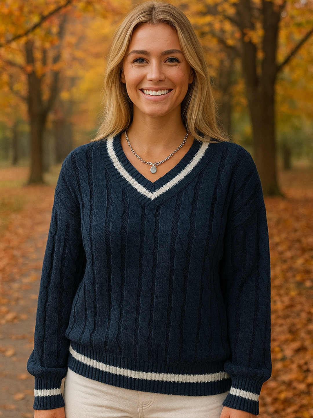 Chloé - Pull décontracté à col en V