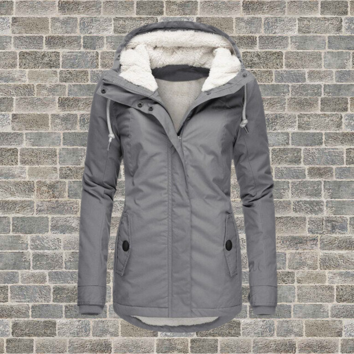 Jenna – Manteau sherpa à capuche ultra-confort