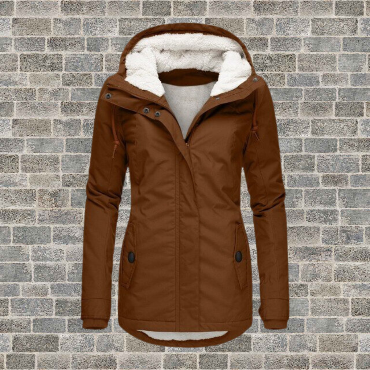 Jenna – Manteau sherpa à capuche ultra-confort