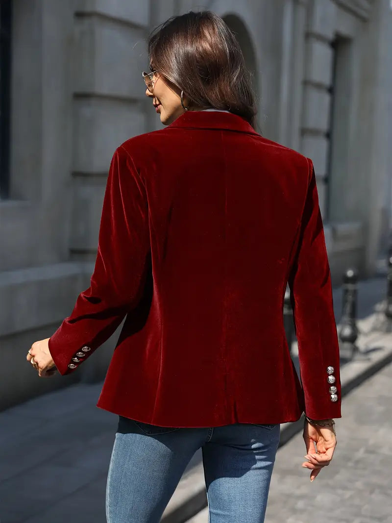JULISSA | BLAZER EN VELOURS ÉLÉGANT