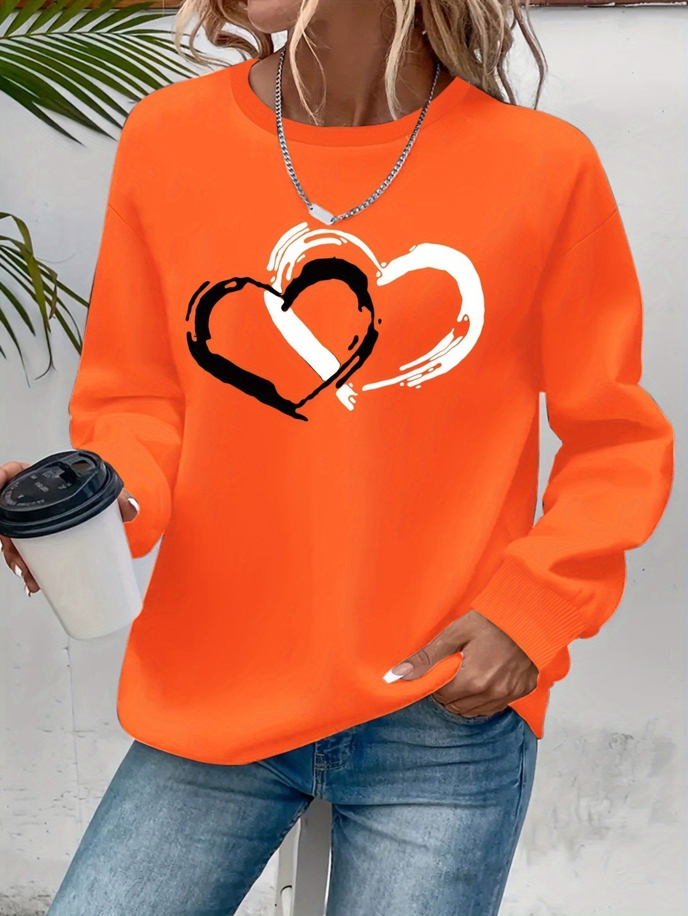 Sharyn - Pull Chic en Forme de Cœur