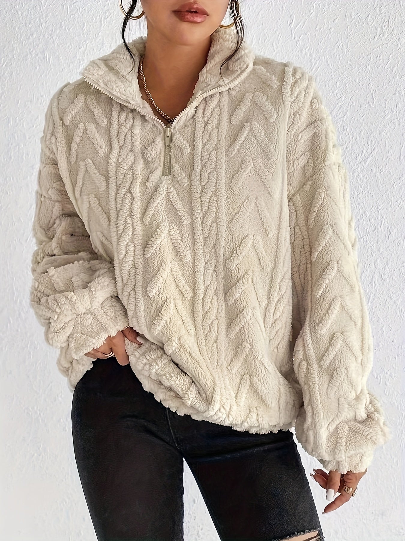 Aila - Hoodie Zippé Fluffy