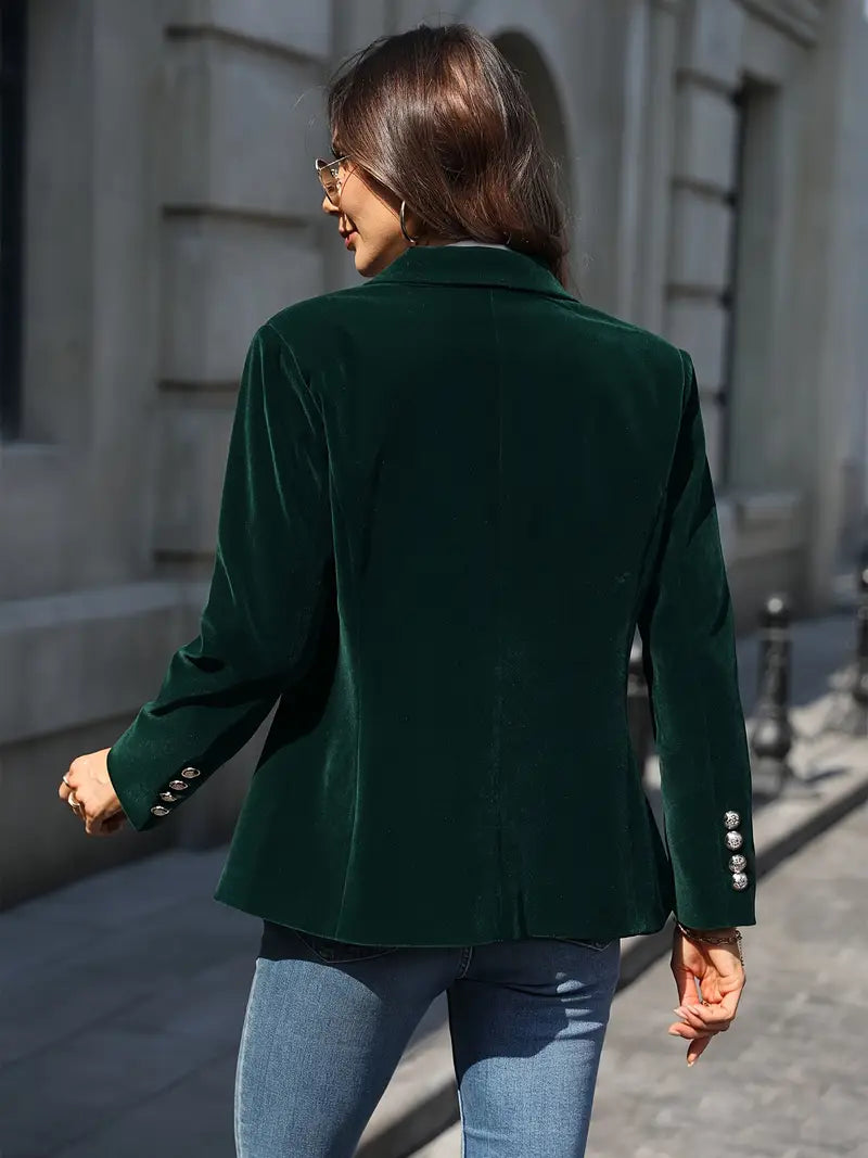 JULISSA | BLAZER EN VELOURS ÉLÉGANT
