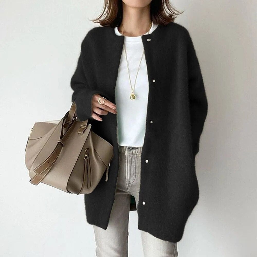 Vanna™ | VESTE EN MAILLE LUXUEUSE AVEC BOUTONS