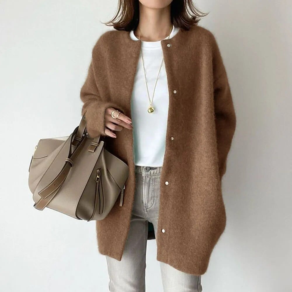 Vanna™ | VESTE EN MAILLE LUXUEUSE AVEC BOUTONS