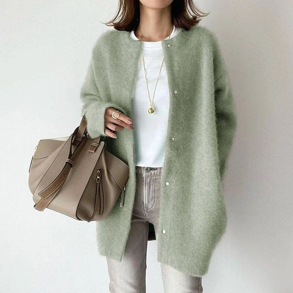 Vanna™ | VESTE EN MAILLE LUXUEUSE AVEC BOUTONS