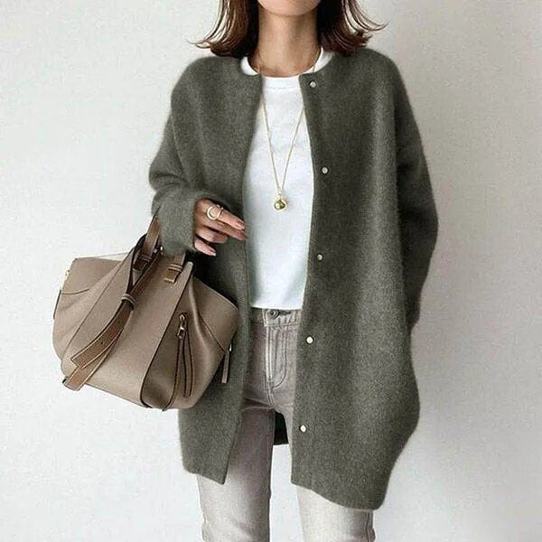 Vanna™ | VESTE EN MAILLE LUXUEUSE AVEC BOUTONS