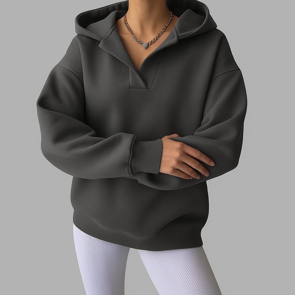 Chantalle | Hoodie Oversize Femme Col V