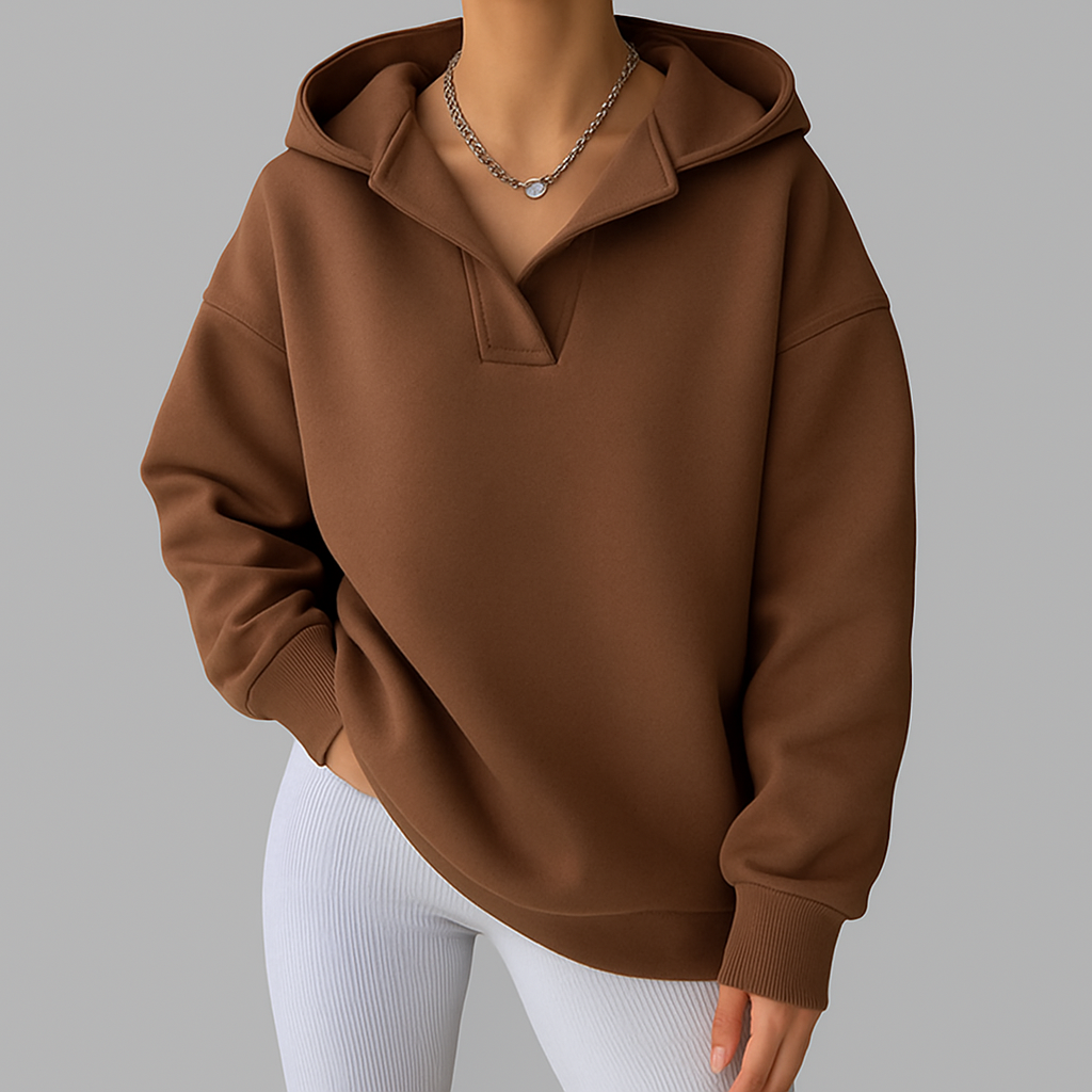Chantalle | Hoodie Oversize Femme Col V